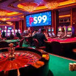 Players enjoy an exciting PS99 roulette game in a vibrant casino.
