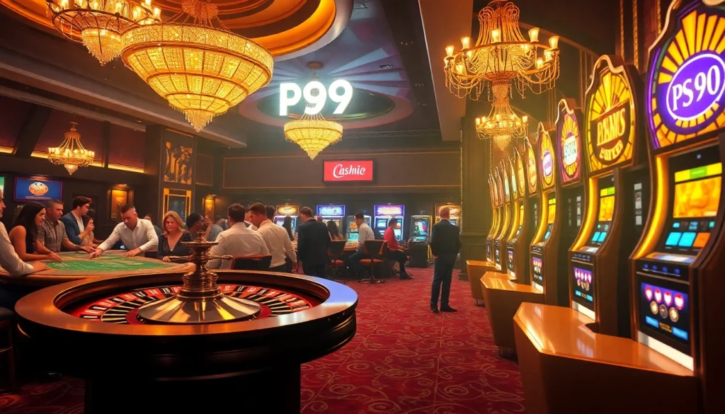 PS99 Casino night with roulette wheel and excited players.